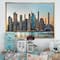 Designart - New York City Skyline - Photography Framed Canvas Art Print